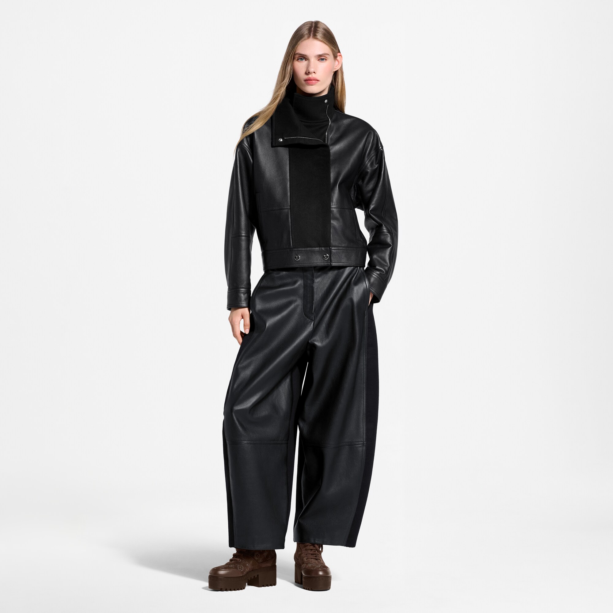 Jaqueta Biker com Detalhe de Lã - Ready-to-Wear | LOUIS VUITTON ®